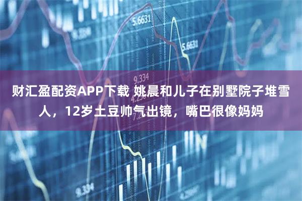 财汇盈配资APP下载 姚晨和儿子在别墅院子堆雪人，12岁土豆帅气出镜，嘴巴很像妈妈