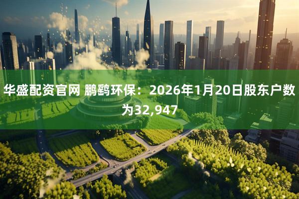 华盛配资官网 鹏鹞环保：2026年1月20日股东户数为32,947